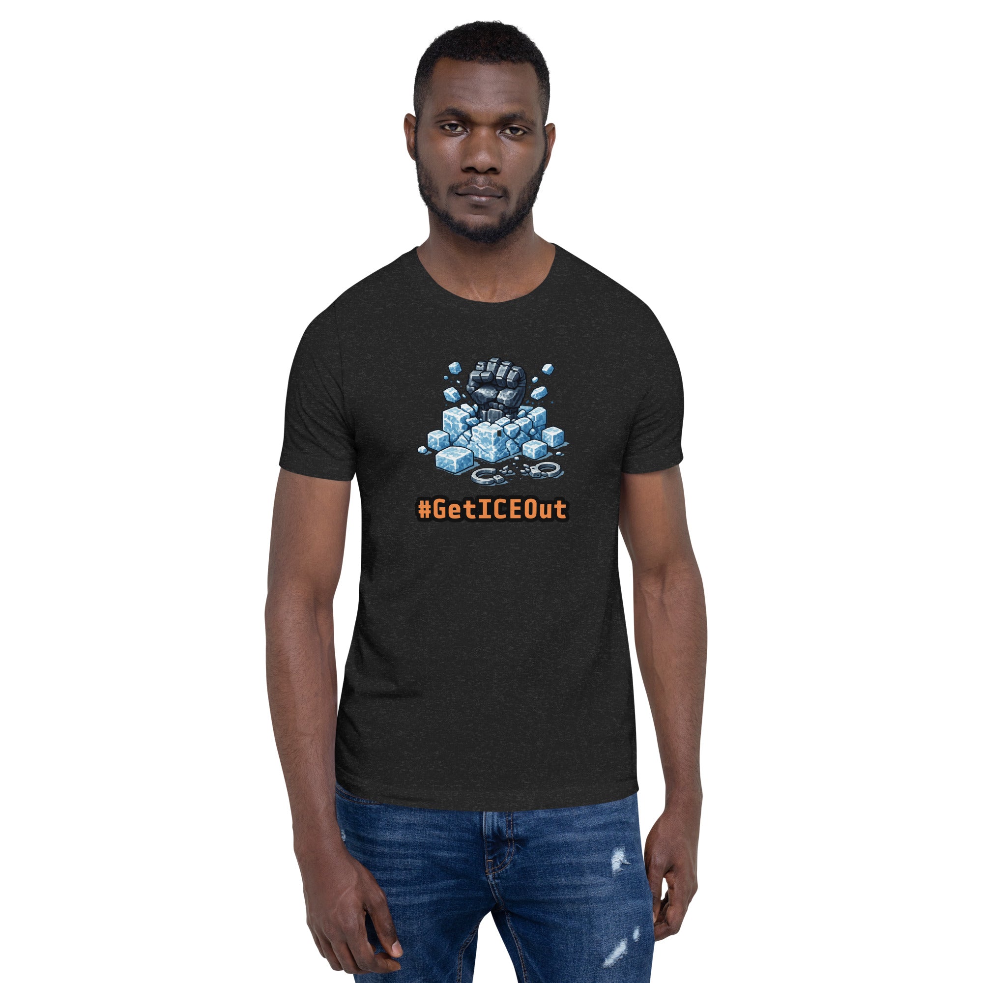 GetICEOut (Anti-ICE Pixel Art) - Unisex T-shirt – HellaNerdy